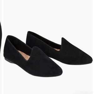 Birdies HERON Black Velvet Pointed Toe Loafers Women’s Size 6.5